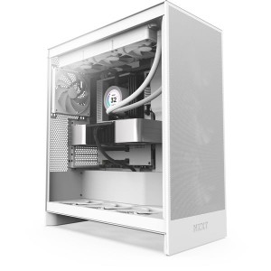 NZXT H7 Flow táp nélküli ablakos ház matt fehér (CM-H72FW-01)